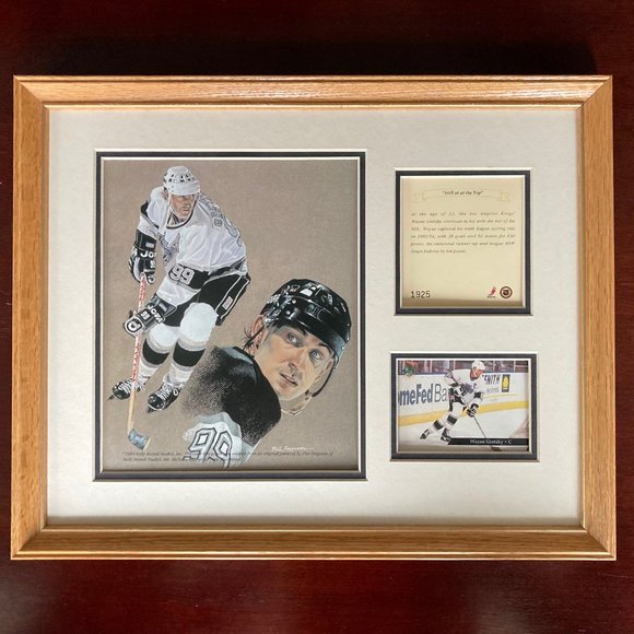 Wayne Gretzky Limited Edition Lithograph & Card Collage, Kelly Russell Studios - Picture 1 of 5
